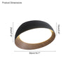 WOMO Wood Grain Asymmetrical Flush Mount Ceiling Light-WM1016 thumbnail