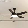 WOMO 5 Blade Ceiling Fan Lamp-WM5101 thumbnail