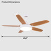 WOMO 5 Blade Ceiling Fan Lamp-WM5101 thumbnail