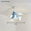 WOMO Airplane Ceiling Fan Lamp-WM5105 thumbnail