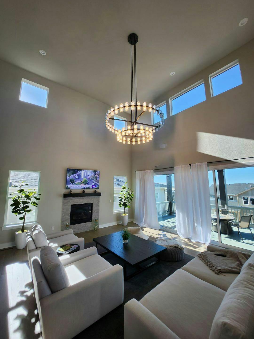 WOMO 60 Inch Hexagonal Crystal Tiered Chandelier – Arcachon