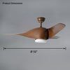 WOMO 52 Propeller Ceiling Fan Lamp-WM5108 thumbnail
