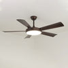 WOMO 5 Blade Mid Century Modern Ceiling Fan Lamp-WM5113 thumbnail