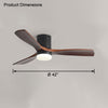 WOMO 3 Wood Blade Hugger Ceiling Fan Lamp-WM5116 thumbnail