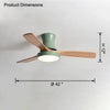 WOMO 3 Wood Blade Hugger Ceiling Fan Lamp-WM5120 thumbnail