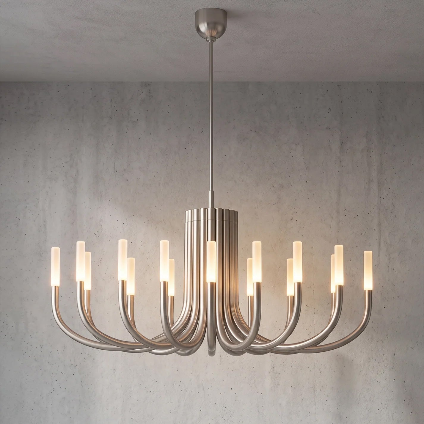 WOMO Candlestick Swoop Arm Chandelier - Rousseau