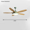 WOMO 5 Blade Modern Ceiling Fan Lamp-WM5129 thumbnail