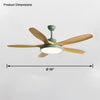 WOMO 5 Blade Modern Ceiling Fan Lamp-WM5129 thumbnail