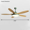 WOMO 5 Blade Modern Ceiling Fan Lamp-WM5129 thumbnail