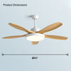 WOMO 5 Blade Modern Ceiling Fan Lamp-WM5129 thumbnail