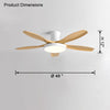 WOMO Scandi Large Flush Mount Ceiling Fan Lamp-WM5130 thumbnail