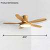 WOMO Scandi Large Flush Mount Ceiling Fan Lamp-WM5130 thumbnail
