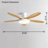 WOMO Scandi Large Flush Mount Ceiling Fan Lamp-WM5130 thumbnail