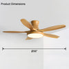 WOMO Scandi Large Flush Mount Ceiling Fan Lamp-WM5130 thumbnail