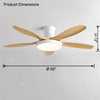 WOMO Scandi Large Flush Mount Ceiling Fan Lamp-WM5130 thumbnail
