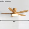 WOMO Scandi Large Flush Mount Ceiling Fan Lamp-WM5130 thumbnail
