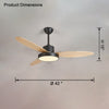 WOMO 3 Blade Ceiling Fan Lamp-WM5132 thumbnail