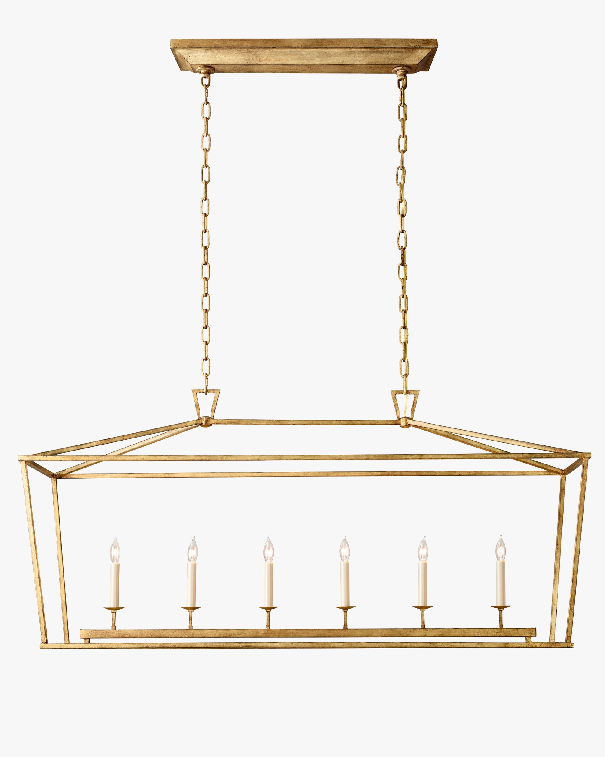 WOMO Candelabra Rectangular Lantern Chandelier – Openwork
