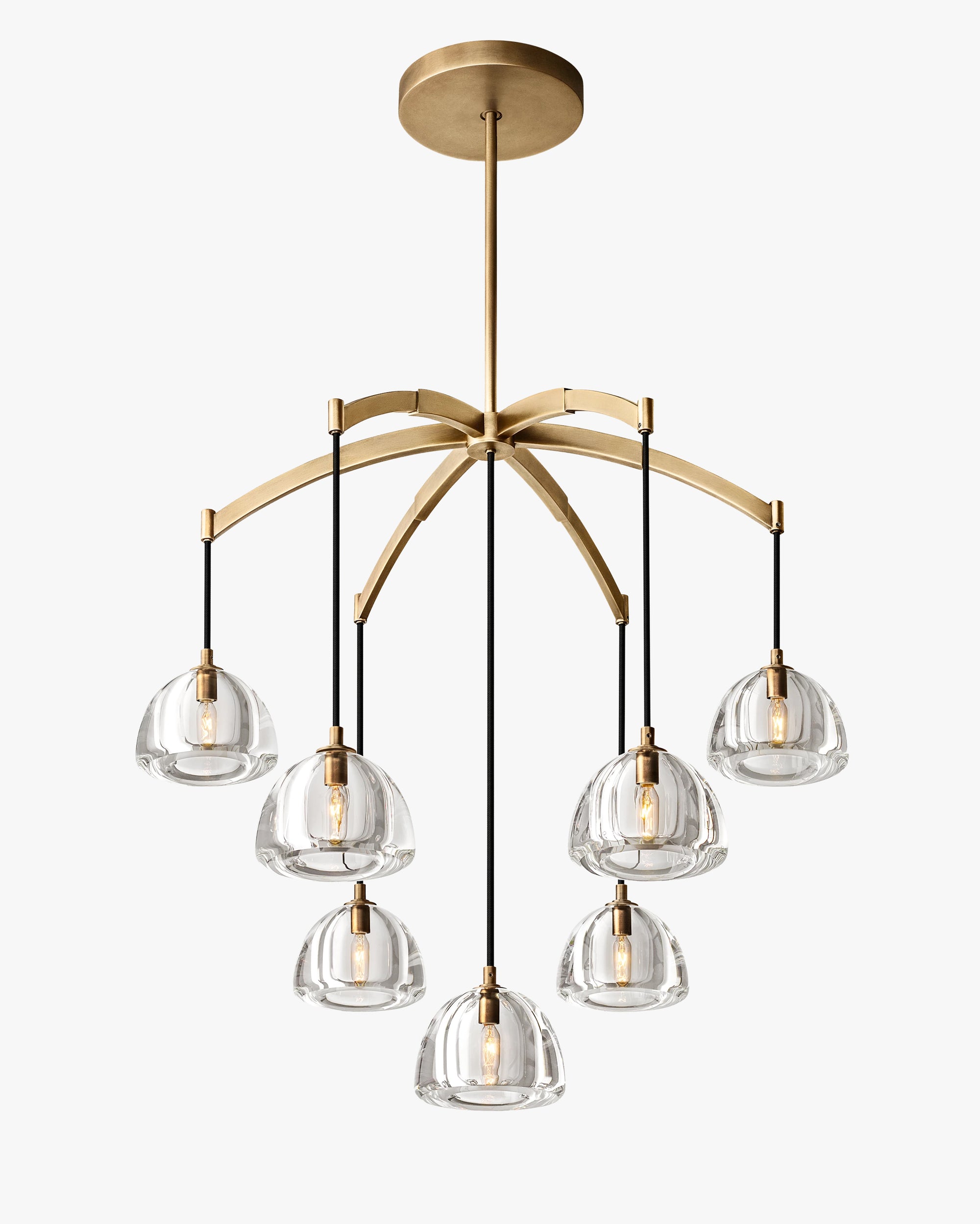 WOMO Crystal Cluster Chandelier - Hemisphere