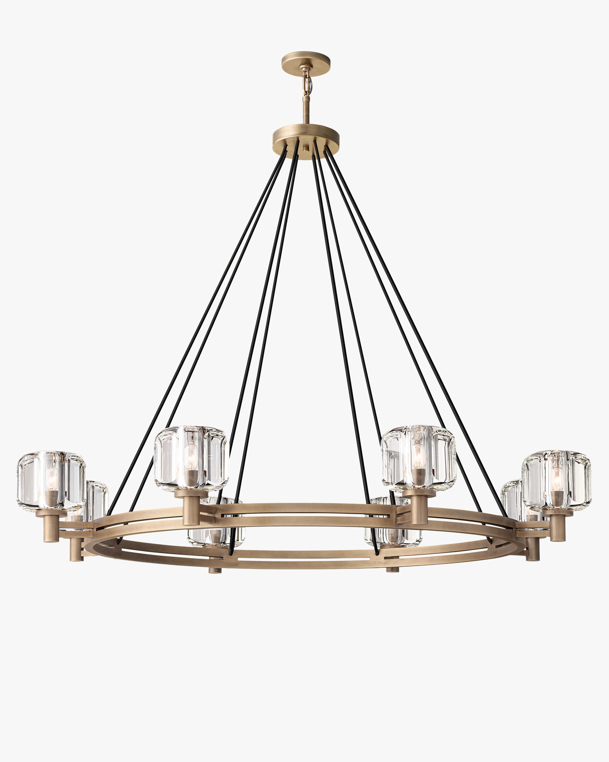 WOMO Crystal Round Candle Chandelier - Demaret