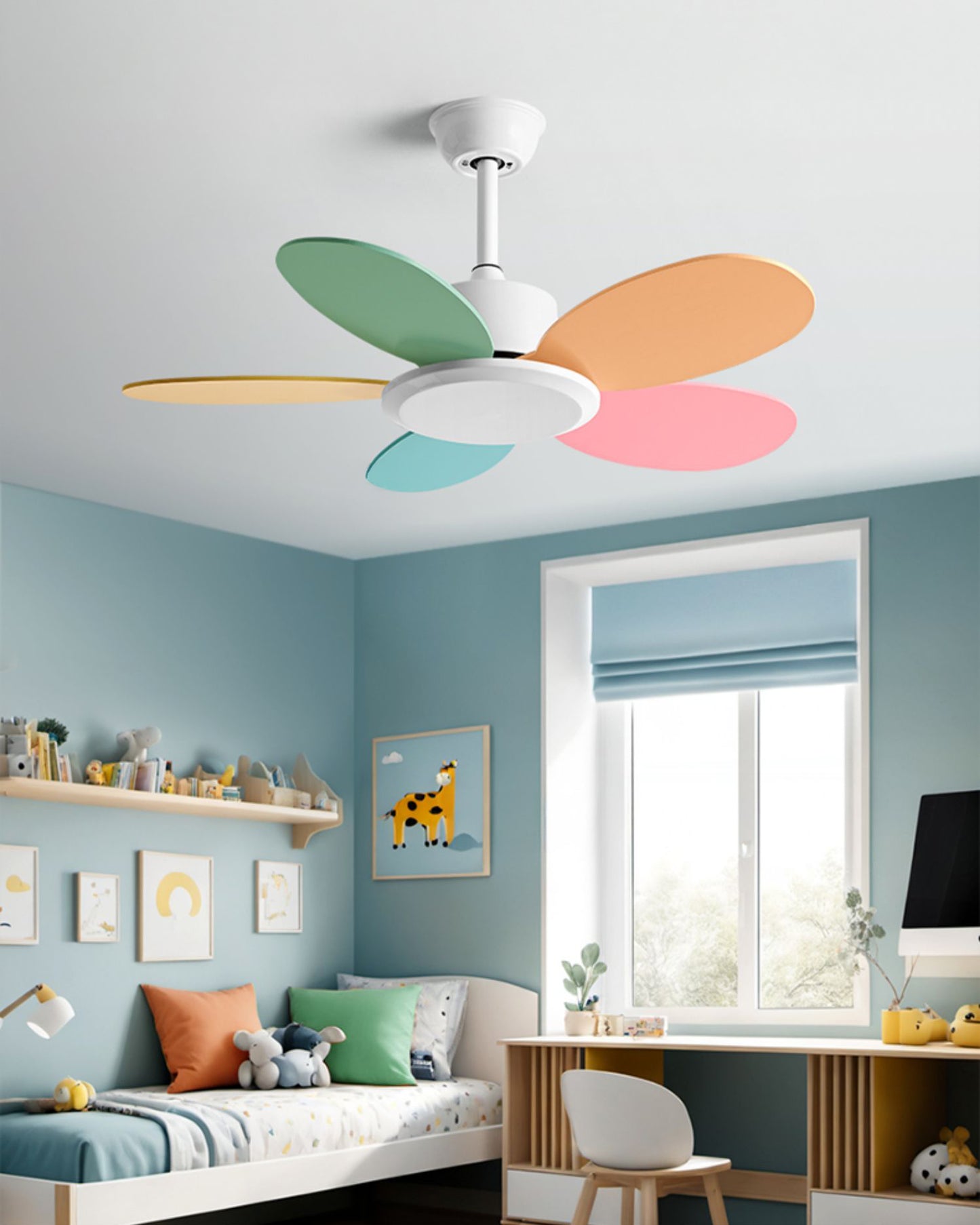 WOMO 36 Inch Children Wood Ceiling Fan - WM5152
