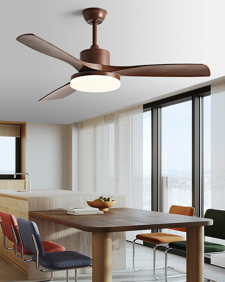 WOMO 42" Wood-look Ceiling Fan Lamp - WM5154
