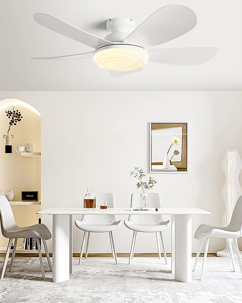 WOMO 52 inch Low Profile Ceiling Fan with Bright Light - WM5165