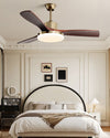 WOMO Gold Wood Ceiling Fan with Bright Light - WM5171 thumbnail