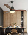 WOMO 3 Wood Blade Ceiling Fan Lamp - WM5174 thumbnail