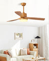 WOMO 3 Wood Blade Ceiling Fan Lamp - WM5174 thumbnail