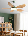 WOMO Modern Oak-look Ceiling Fan Lamp - WM5185 thumbnail