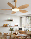 WOMO Modern Oak-look Ceiling Fan Lamp - WM5185 thumbnail