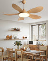WOMO Modern Oak-look Ceiling Fan Lamp - WM5185 thumbnail