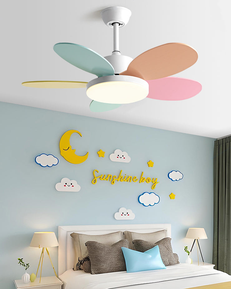 WOMO 5 Blade Children Ceiling Fan Lamp - WM5235
