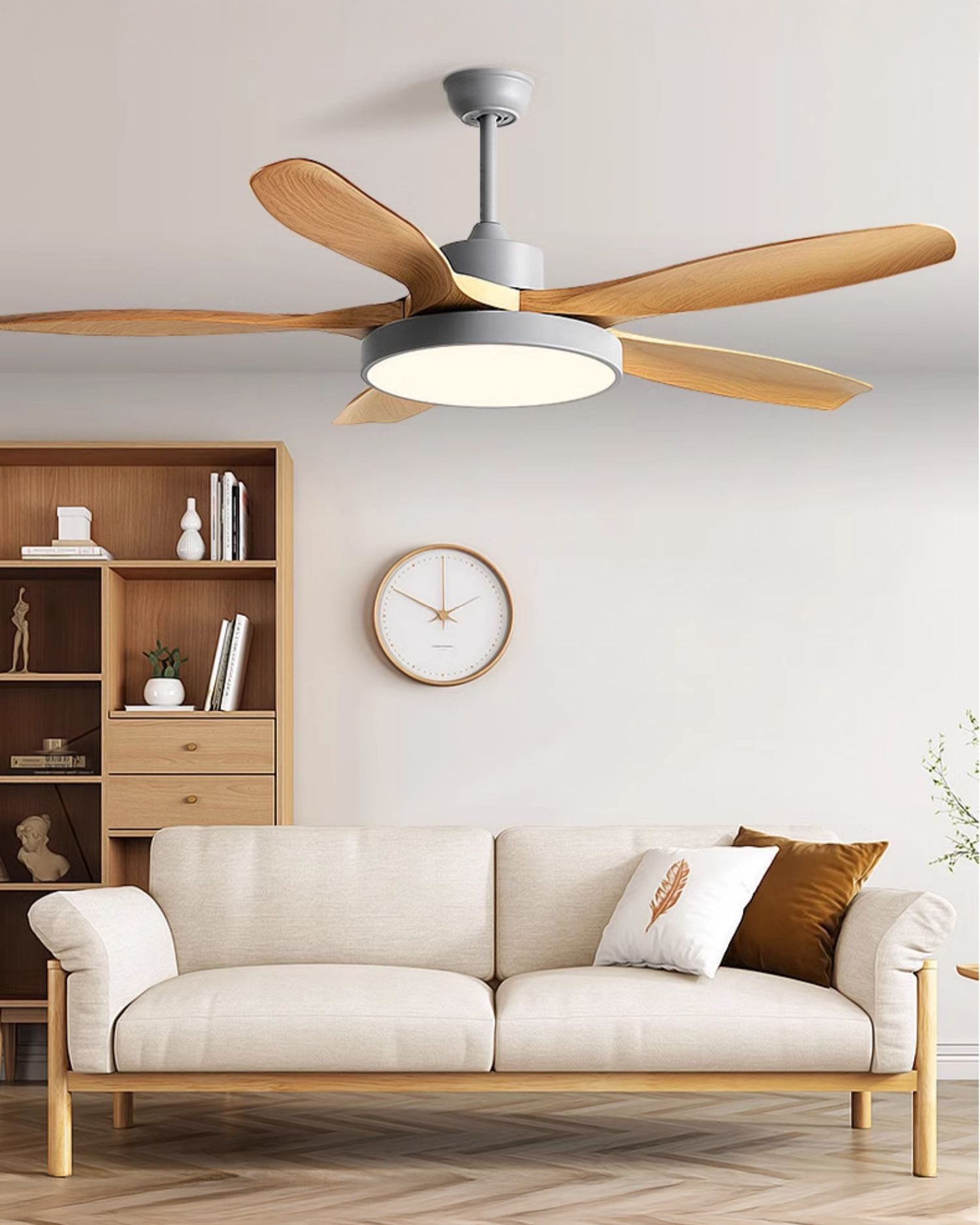 WOMO 5 Blade Large Ceiling Fan Lamp - WM5188