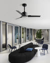 WOMO Industrial Metal Black Ceiling Fan-WM5217b thumbnail