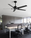 WOMO Industrial Metal Black Ceiling Fan-WM5217b thumbnail