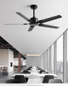 WOMO Industrial Metal Black Ceiling Fan-WM5217b thumbnail