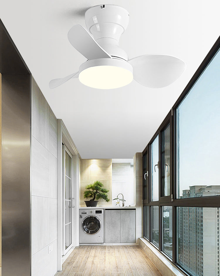 WOMO 22 Inch Small Low Profile Ceiling Fan Lamp - WM5229