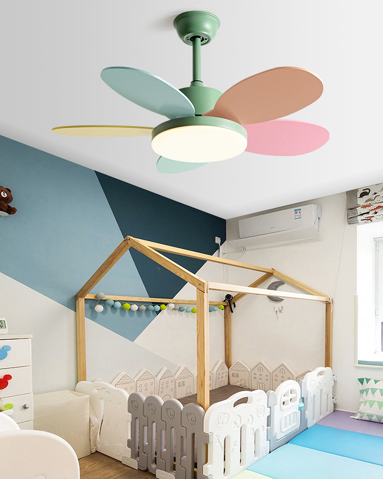 WOMO 5 Blade Children Ceiling Fan Lamp - WM5235
