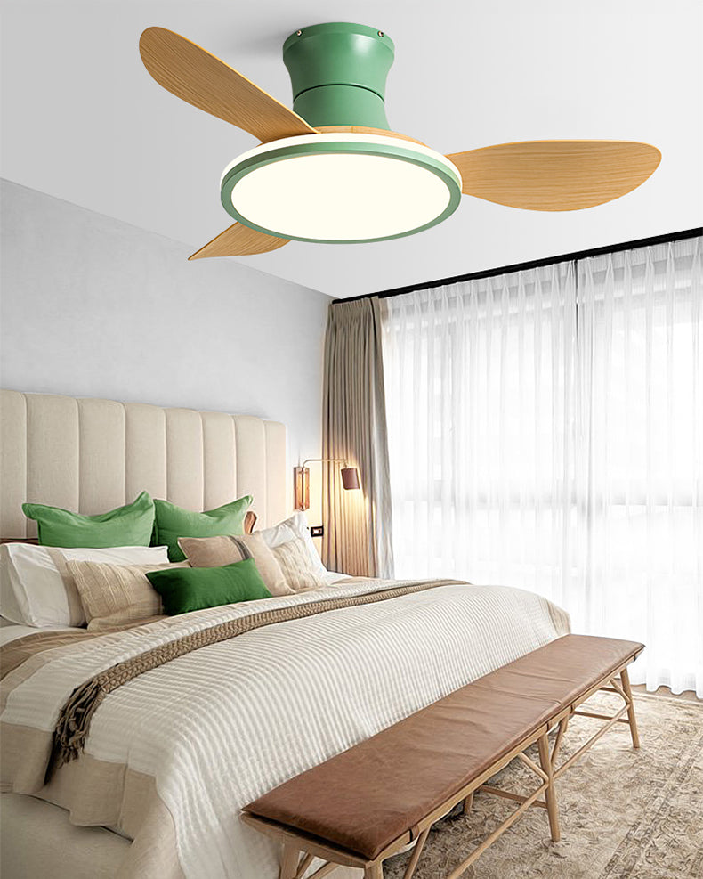 WOMO Modern Low Profile Ceiling Fan Lamp - WM5239