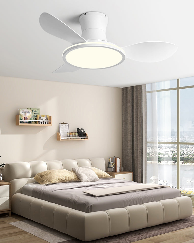 WOMO Modern Low Profile Ceiling Fan Lamp - WM5239