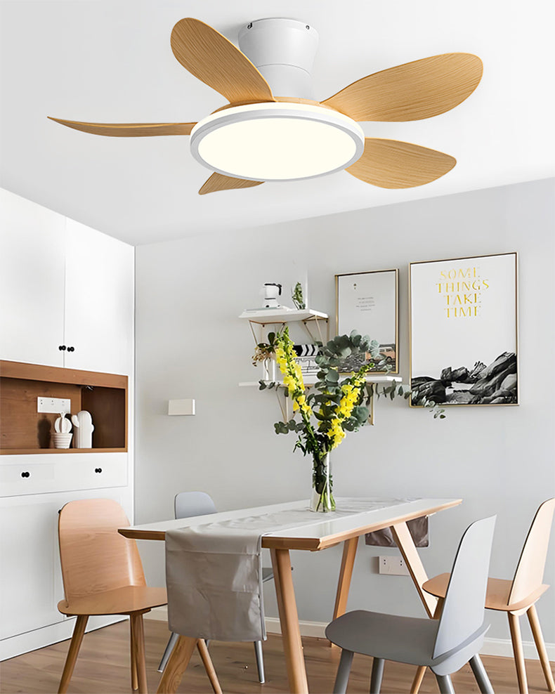 WOMO Modern Low Profile Ceiling Fan Lamp - WM5239