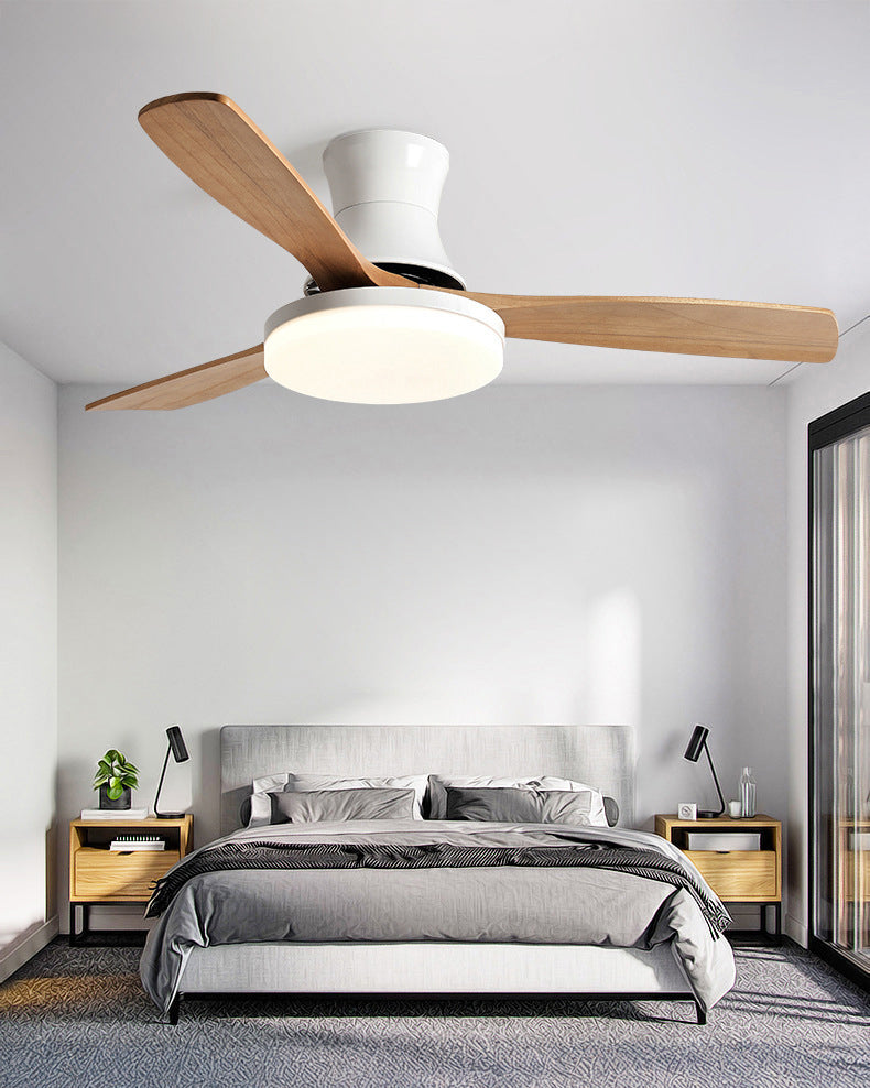 WOMO Wood Low Profile Ceiling Fan Lamp - WM5241