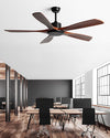 WOMO Modern 5 Wood Blade Ceiling Fan - WM5244 thumbnail