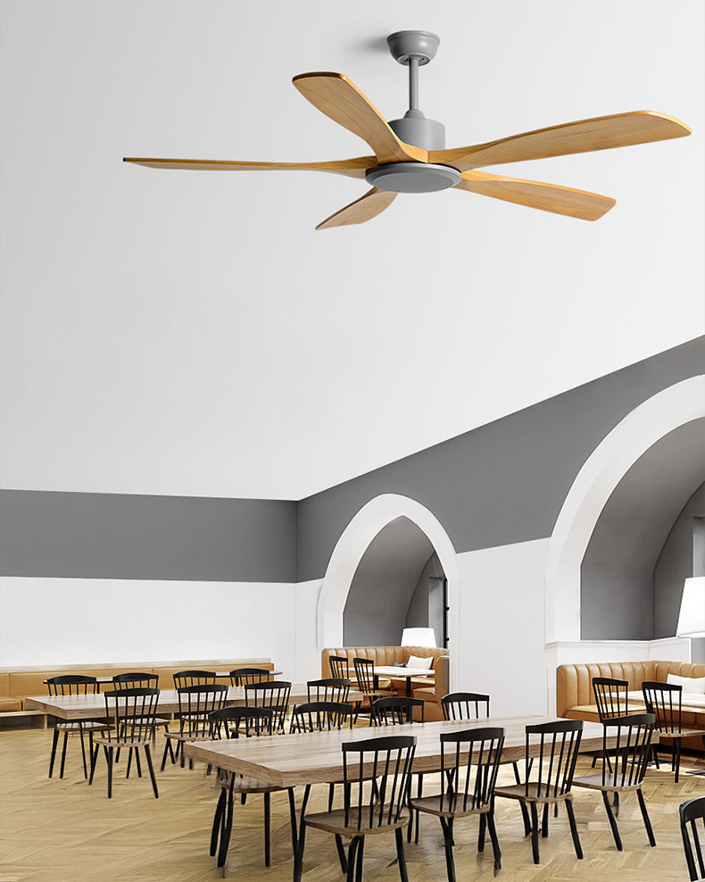 WOMO Modern 5 Wood Blade Ceiling Fan - WM5244