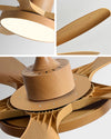 WOMO 5 Blade Low Profile Ceiling Fan Lamp - WM5245a thumbnail