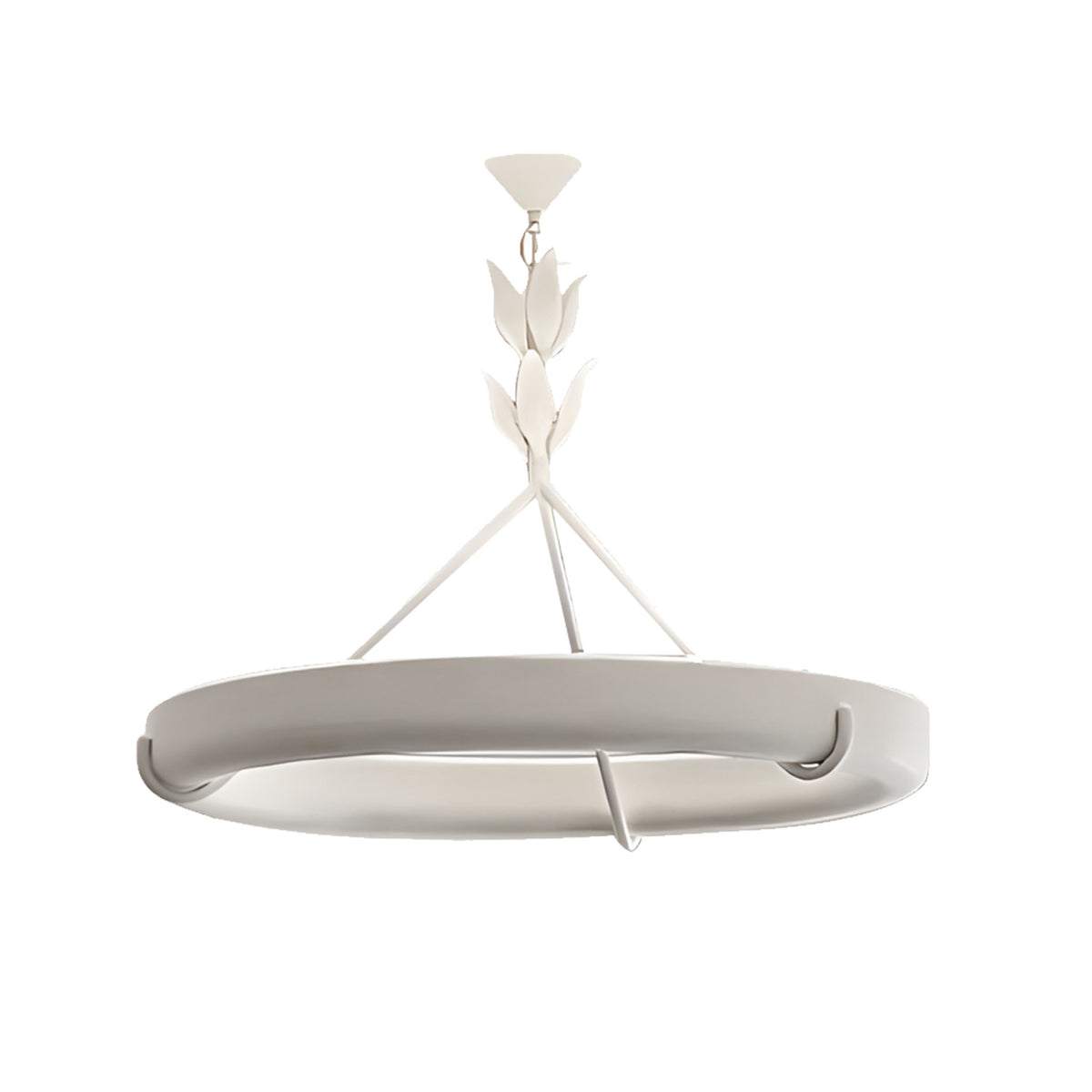 WOMO Mid Century Modern Plaster Round Chandelier-WM3216