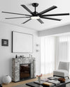 WOMO 8 Blade Big Ceiling Fan Lamp - WM5257 thumbnail