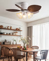 WOMO Flower Low Profile Ceiling Fan Lamp - WM5282b thumbnail